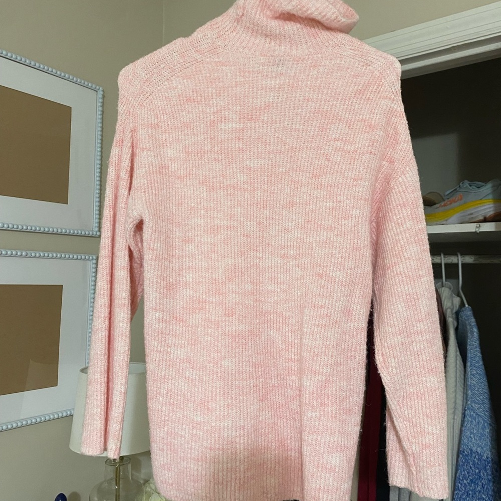 Pink Turtleneck Sweater